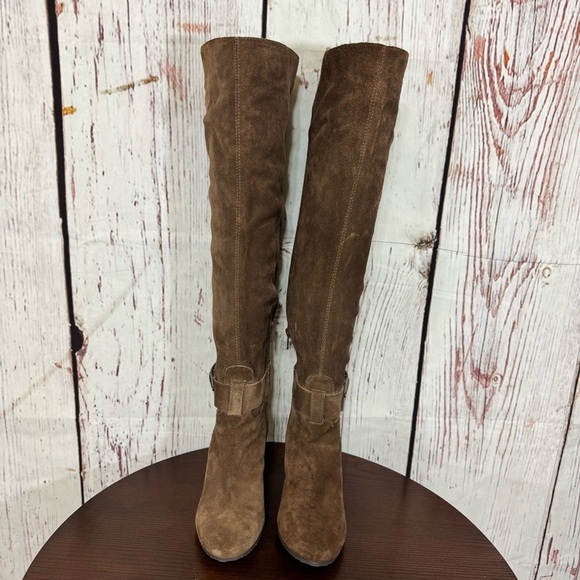 BCBGeneration women’s Brown Suede Leather above the Knee-High Boots size 6.5 GUC - Picture 10 of 14